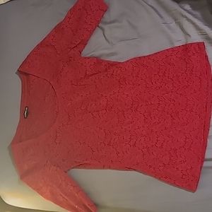Medium Red Lace Blouse